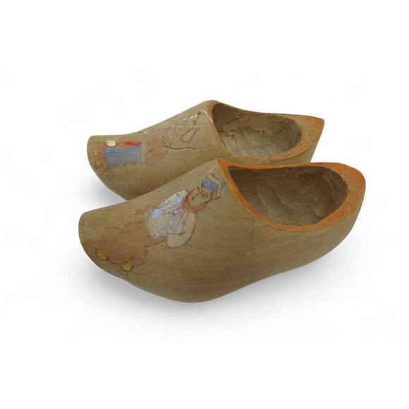 DUTCH Miniature CLOGS Wooden Hand-Painted 3 Sets Holland Vintage - Picture 12 of 13